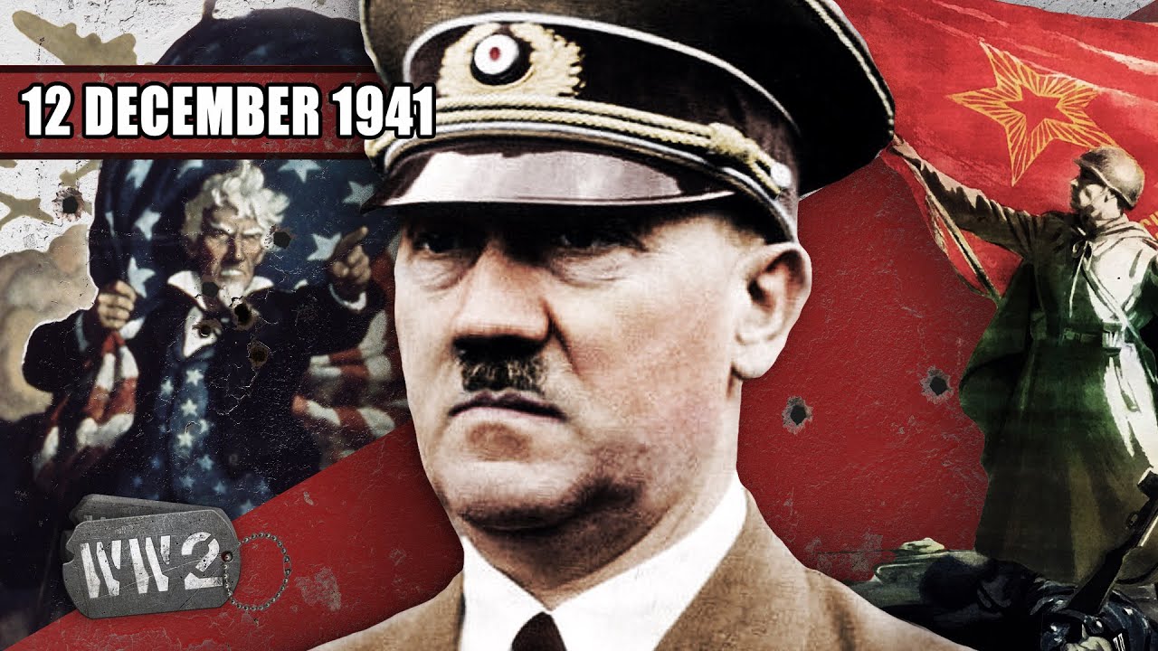 Hitler Declares War on the USA and the Jews – WW2 – December 12, 1941