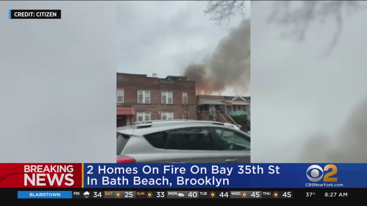 FDNY: 2 Homes On Fire After Explosion In Brooklyn