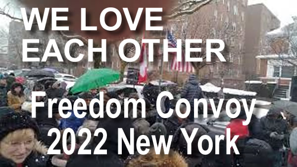 Freedom Convoy 2022 CANADA – USA. Brooklyn New York Meeting on Bay Parkway February 13 2022   – Video  Midtown Tribune