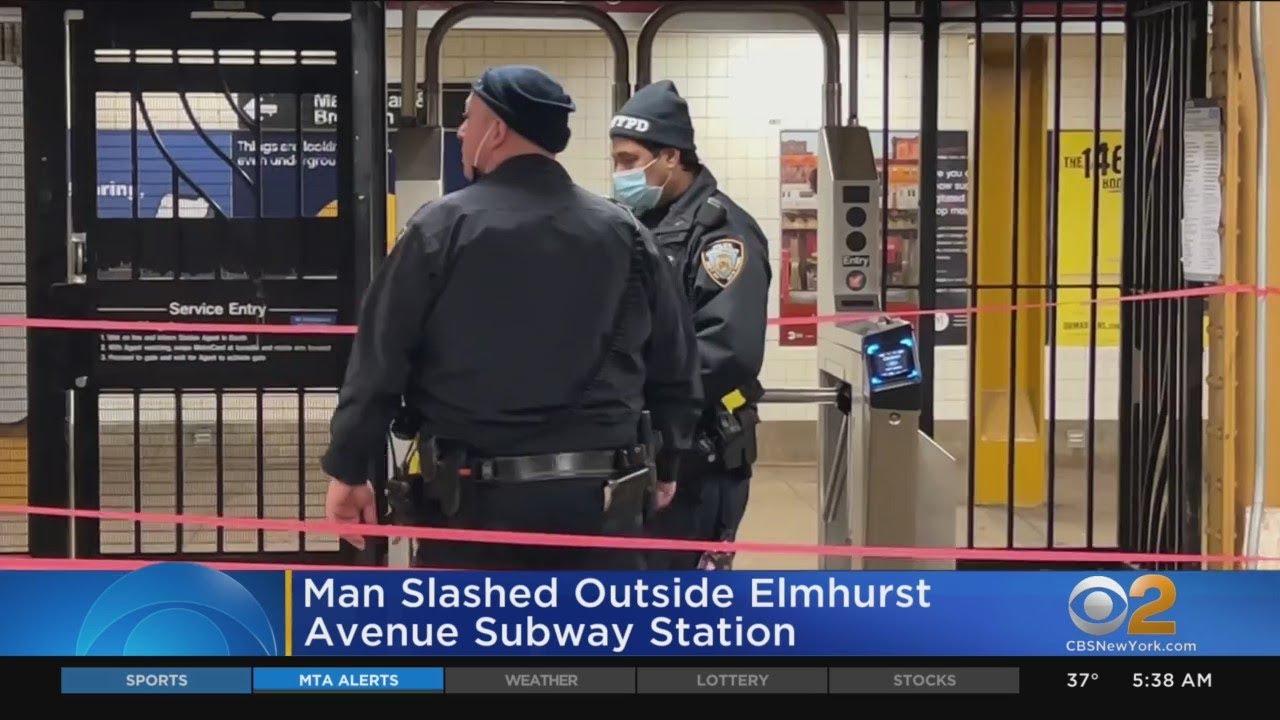 Man slashed outside Queens subway station