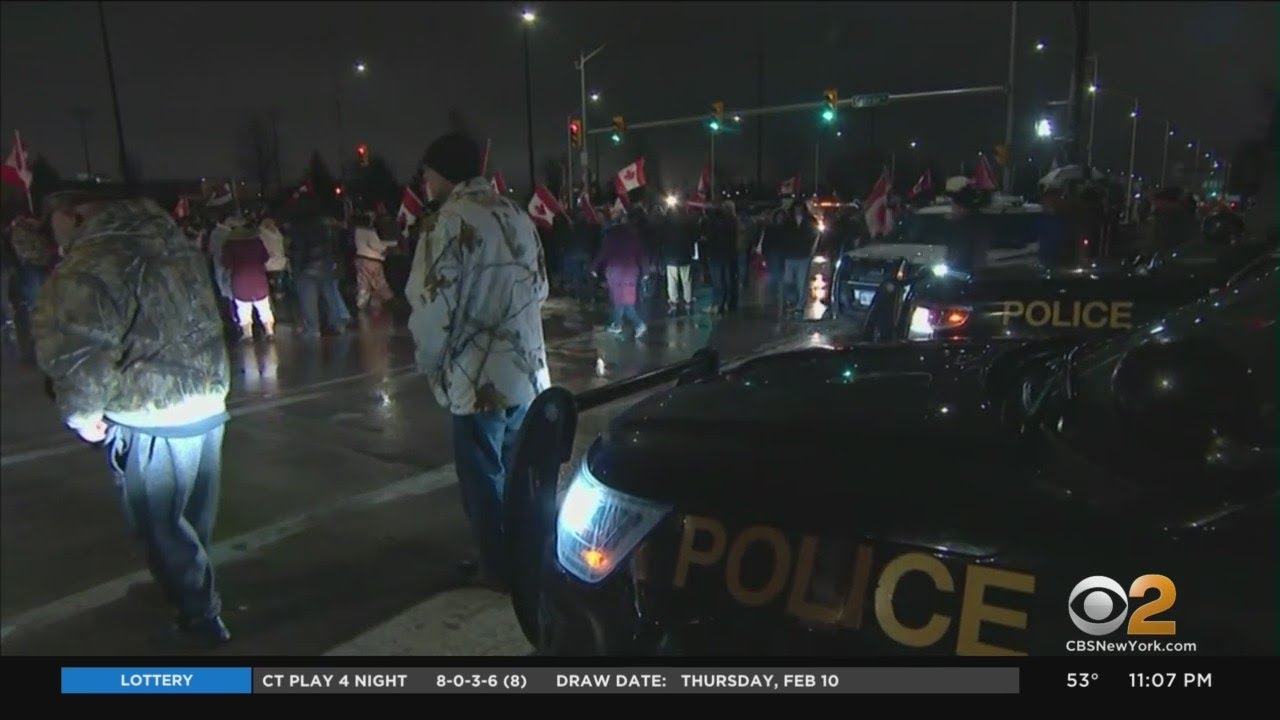 Protesters Blocking International Crossing In Canada Causing Concern In Tri-State Area