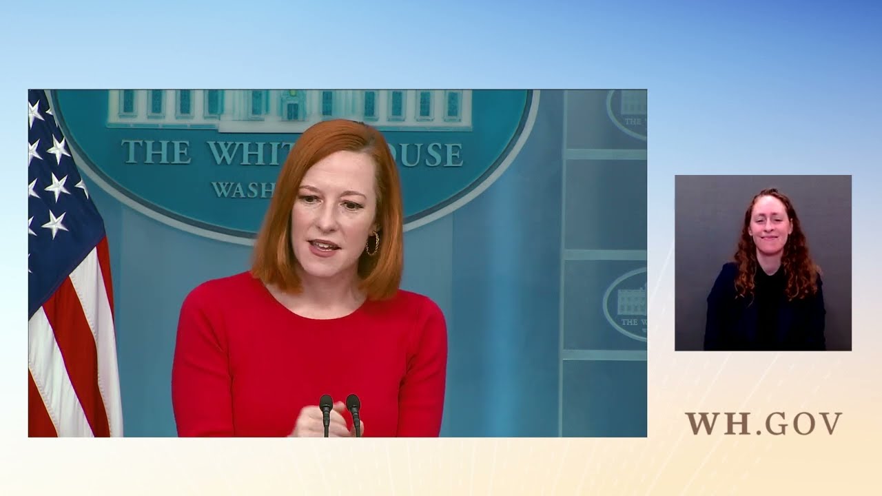 Press Briefing by Press Secretary Jen Psaki – video