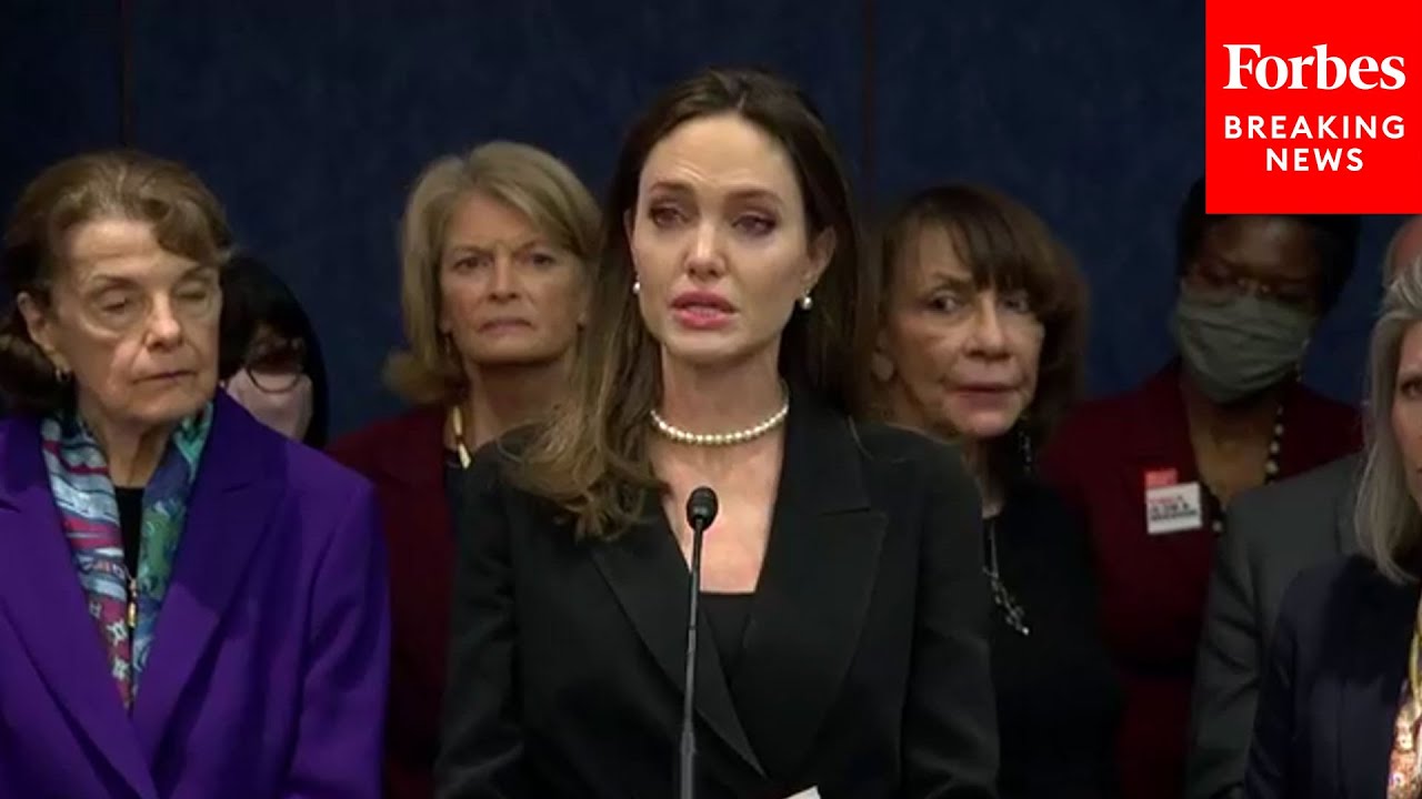 Angelina Jolie Gets Choked Up Talking About New Violence Against Women Act