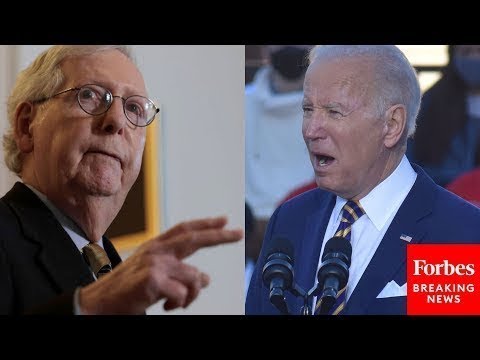 Mitch McConnell Tears Into Biden After Inflation Report Released