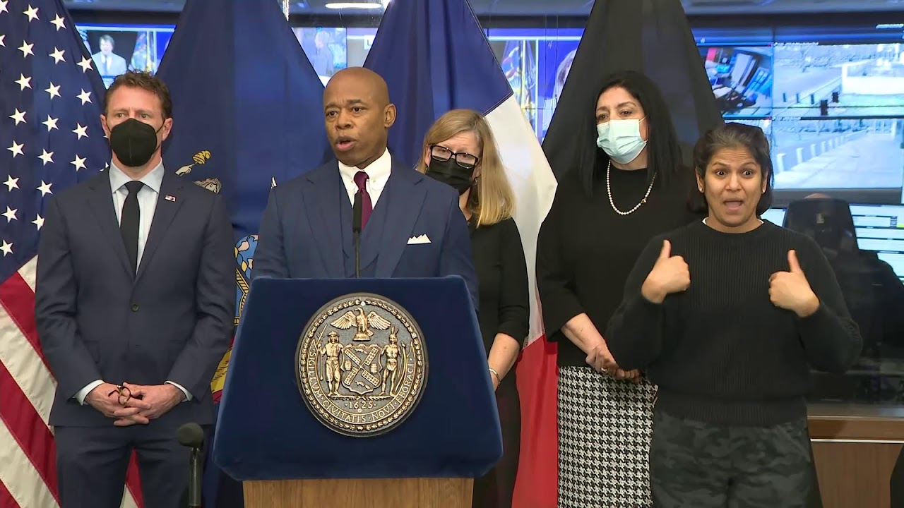 NYC. Mayor Adams Makes Announcement Relating to New York City Emergency Management