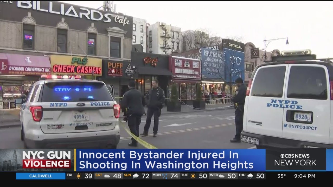 Innocent bystander injured in shooting in Washington Heights