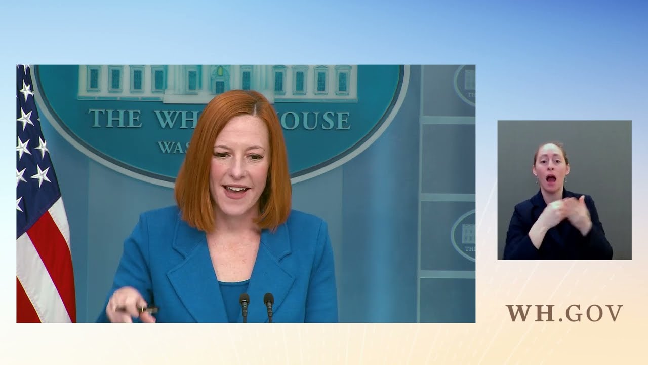 Press Briefing by Press Secretary Jen Psaki and The White House Statements April 20 2022