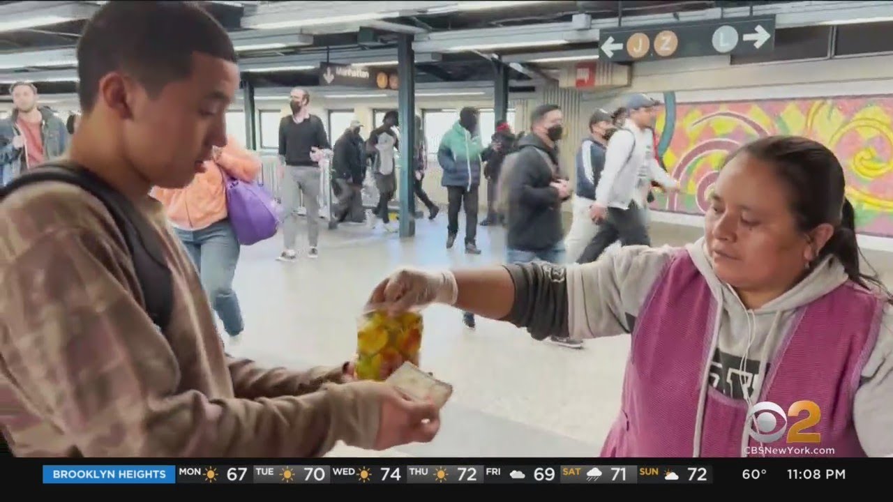 Street vendors irate after woman is arrested for selling fruit in NYC subway station