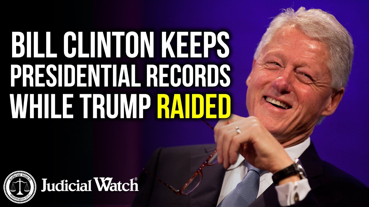Bill Clinton Keeps Presidential  Records while Donald Trump Raided