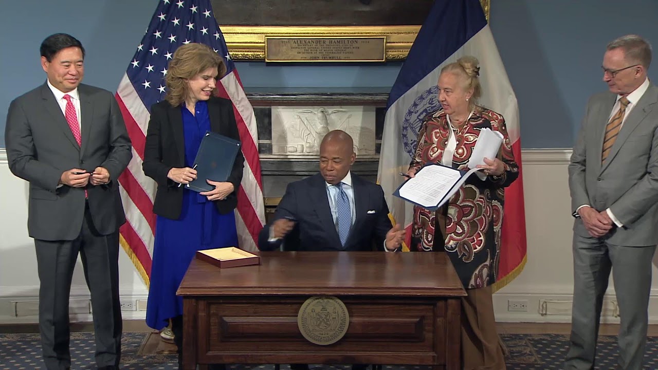 NYC Mayor Eric Adams Signs Two Small Business & Economic Bills