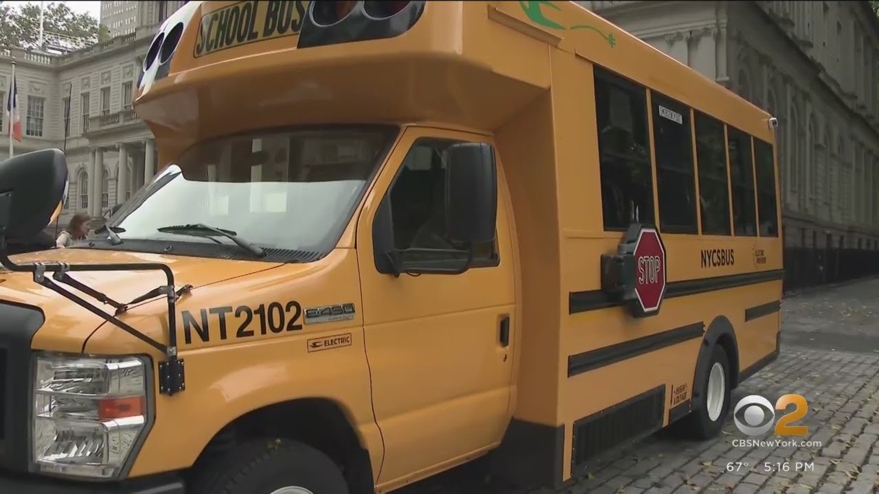New York City yellow school buses going green