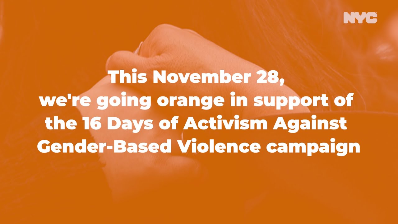 NYC – 16 Days of Activism Against Gender-Based Violence – 2022 Campaign Launch