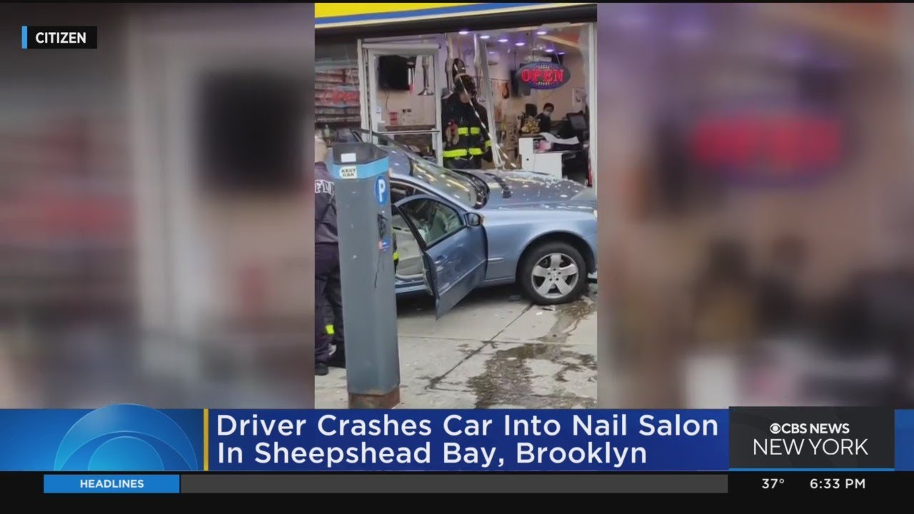 Driver crashes car into nail salon in Sheepshead Bay