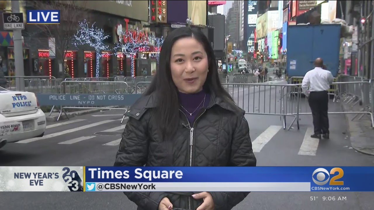 New Year’s Eve revelers arriving in Times Square