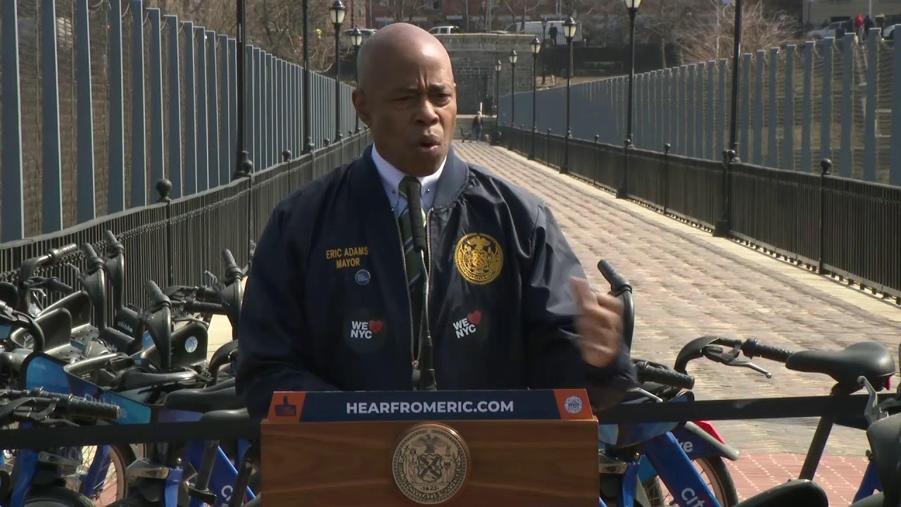 Mayor Eric Adams Makes Transportation and Public Space Announcement