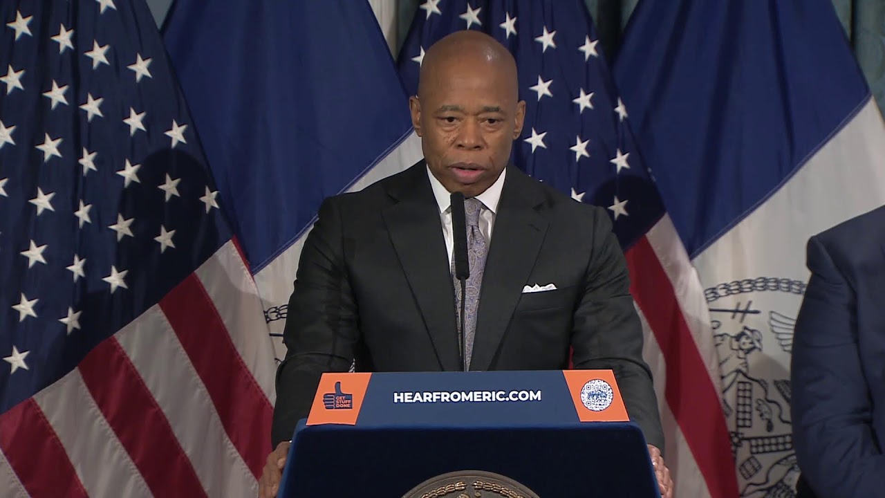 NYC Mayor Eric Adams Delivers Address on Death of Jordan Neely