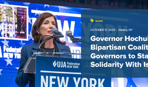 New York Governor Hochul Convenes Leaders Of 17 States to Unequivocally Condemn Hamas Terror Attacks and Offer Support to Israeli People