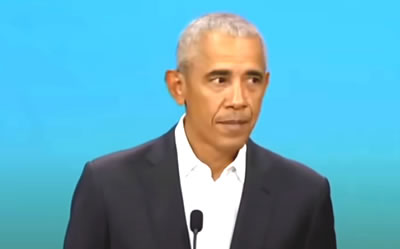 A video where Obama mentions the difficulty of maintaining hope during the Israel-Hamas conflict regarding the consequences of the mass killing of Israeli citizens on October 7, 2023