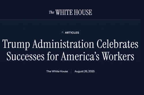 USA news White House Trump Americas Workers