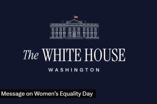 USA news White house Womens Equality Day