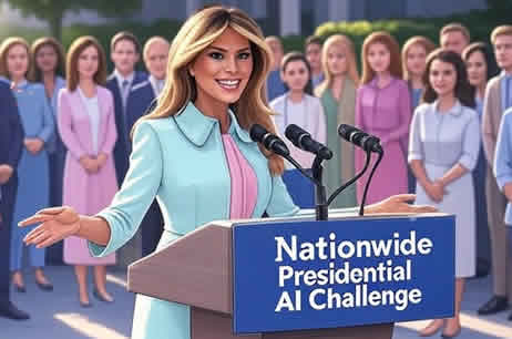 White House News Melania Trump Launches Nationwide Presidential AI Challeng