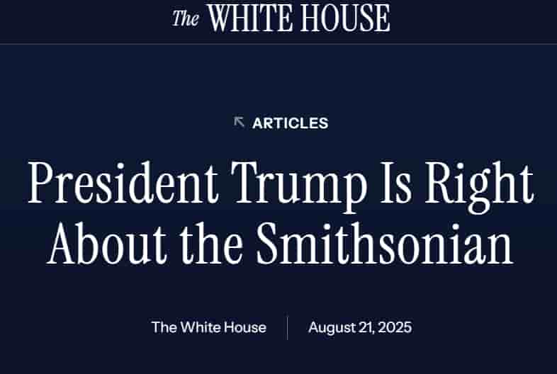 President Trump Criticizes Smithsonian’s Woke Exhibits and Progressive Agenda