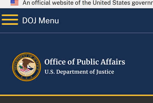 Justice gov USA news