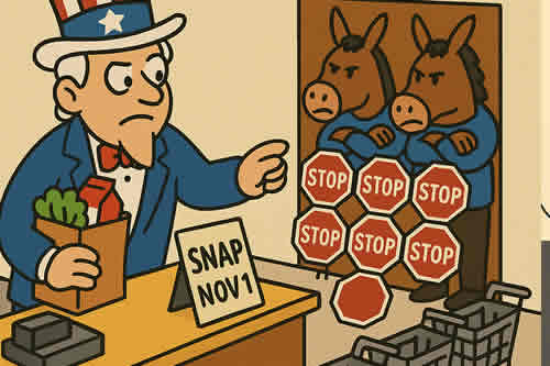 Democrats REFUSED to pass a clean CR and fund regular monthly benefits