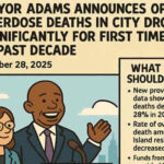 Mayor Adams Announces Opioid Overdose Deaths in City Drop Significantly for First Time in Past Decade October 2025