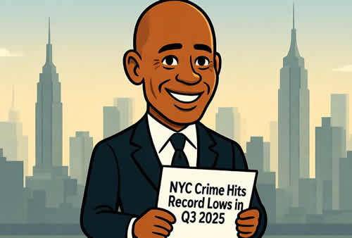 NYC Crime Hits Record Lows in Q3 2025 as Adams, NYPD Report Seventh Straight Quarterly Decline