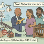 New York. Mayor Adams Unveils CRIB Housing Pilot