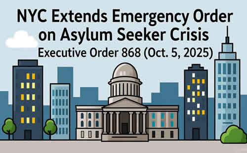 NYC Extends Migrant State of Emergency—Executive Order 868 (Oct. 5, 2025)