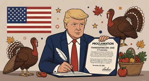 USA news WH Trump Thanksgiven day