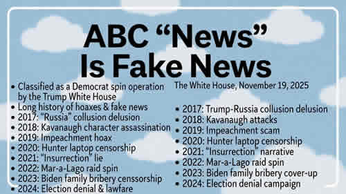 White House: ABC “News” Is Fake News
