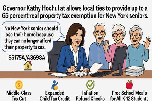 NEW YORK News Hochul Seniors tax exemption