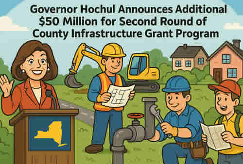 Governor Hochul Launches Second $50 Million County Infrastructure Grant to Support Housing and Local Growth in New York