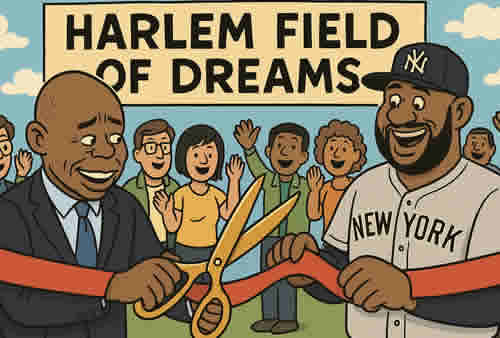 Mayor Adams, CC Sabathia Unveil $11 Million “Harlem Field of Dreams” Public-Private Investment at Charles Young Playground (Video)