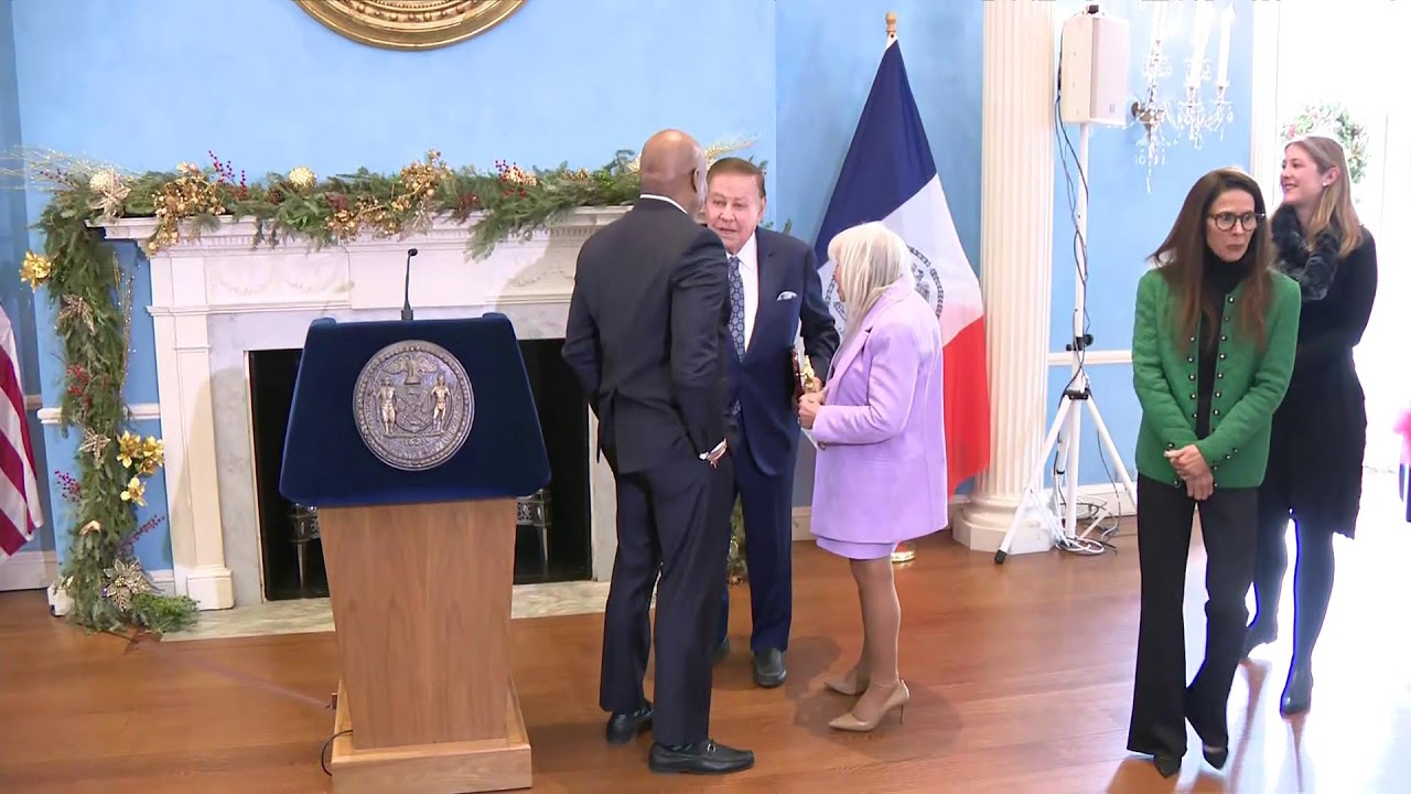 Mayor Eric Adams Presents Key to the City to Emmy Award-Winning Journalist Marvin Scott