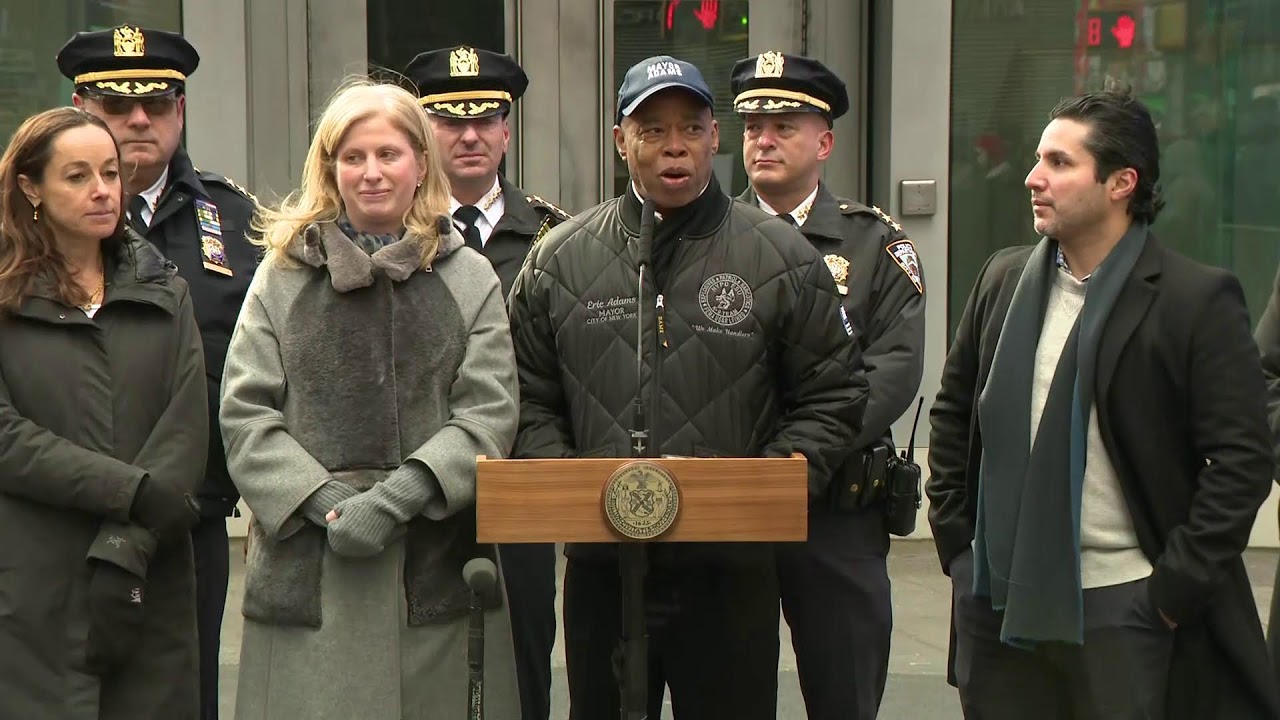 Mayor Eric Adams Briefs New Yorkers on New Years Eve Safety with NYPD Commissioner Tisch