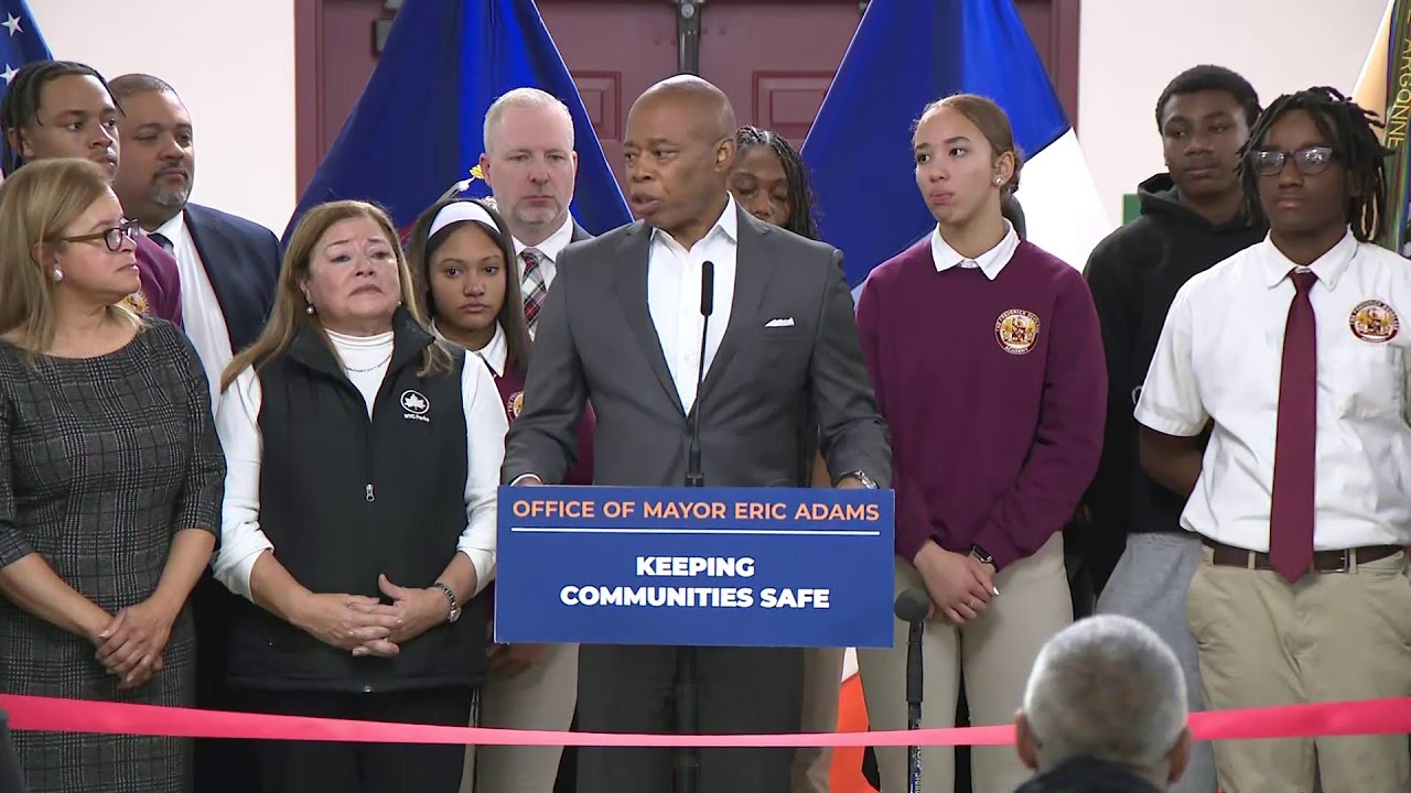 Mayor Eric Adams Makes Youth and Public Safety Investment Announcement