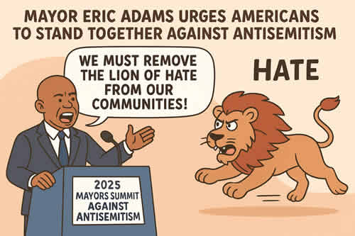 New York Adams forum against antisemitism 2025