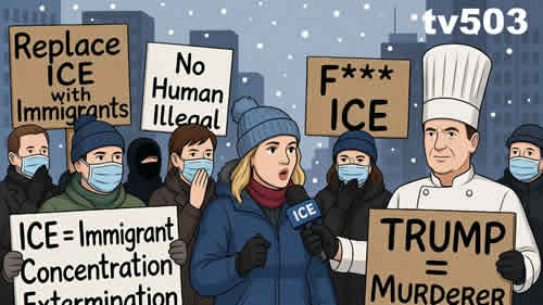 New York. Anti ICE Protestors Issue Me a Chilling Warning