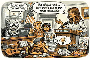 White House. First Lady Frames AI as a “New Engine” for Curiosity—With a Warning Not to Outsource Thinking ( Official Video )