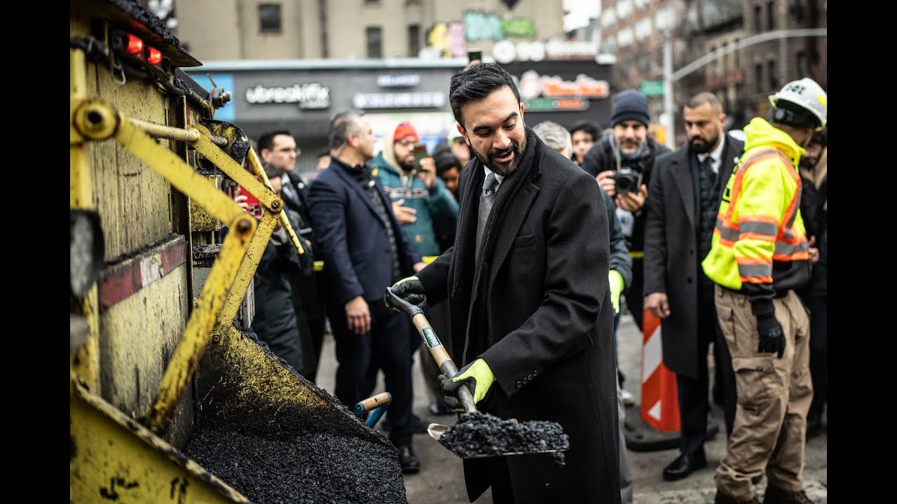 Mayor Zohran Mamdani Joins NYC DOT Workers to Fix the Williamsburg Bridge Bump