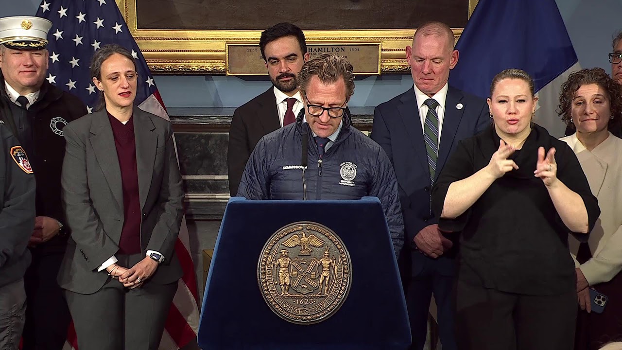 Mayor Zohran Mamdani Holds Press Conference to Provide Winter Weather Updates