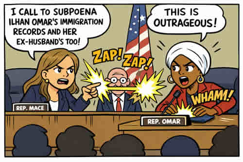 Sparks Fly As Mace Calls To Subpoena Immigration Records Of Ilhan Omar And Ex-Husband During Hearing