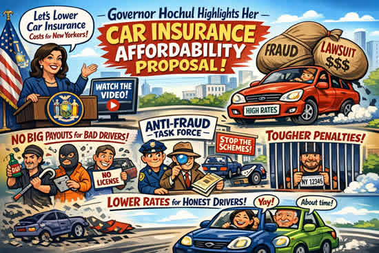 Governor Hochul Highlights Her Car Insurance Affordability Proposal (Video)