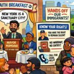 USA news Annual Interfaith Breakfast Mamdani Cartoon