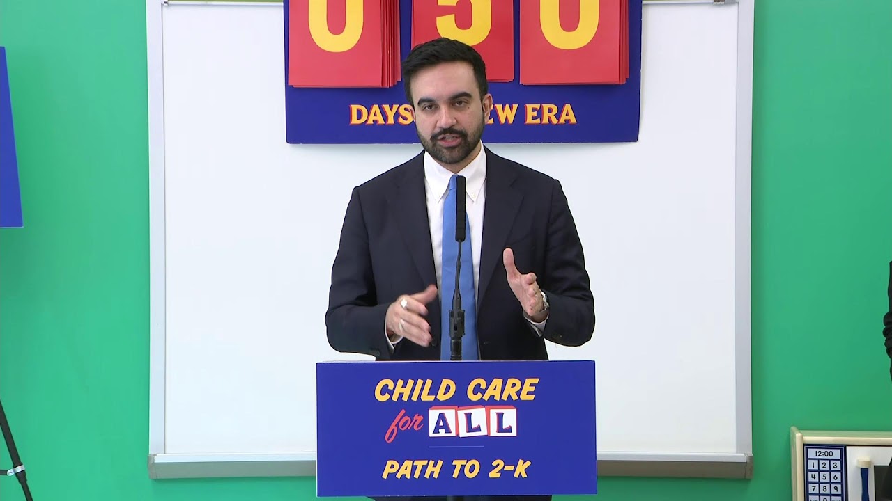Mayor Mamdani Holds Press Conference to Make a Child Care Announcement