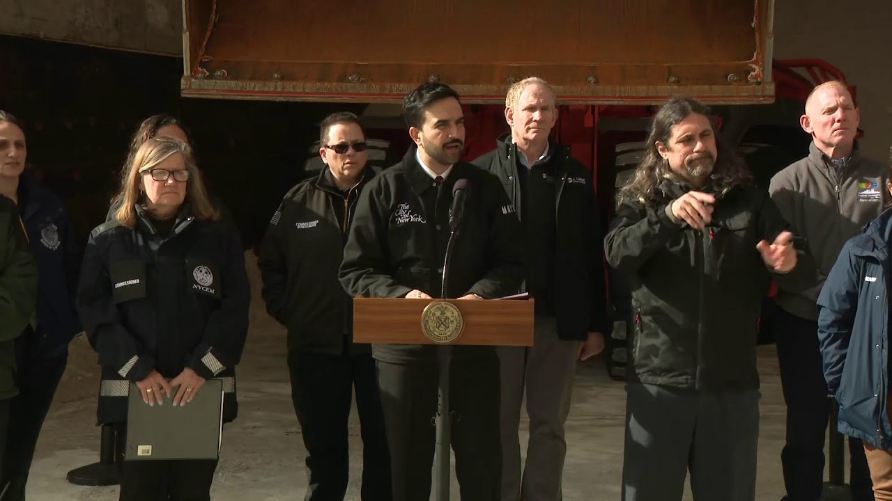 Mayor Mamdani Holds a Press Conference to Provide Weather Updates